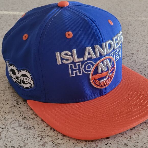 Adidas NHL NY ISLANDERS Hockey 100th Anniversary Authentic Snapback Hat Cap✨️OS